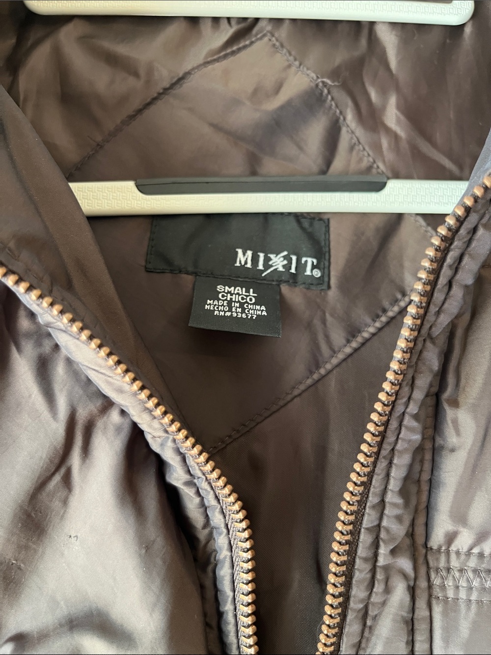 Mixit Brown Puffer Bomber Jacket - Picture 3 of 6